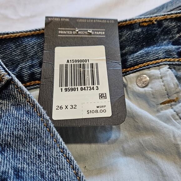 Levi's Jeans Women's Super High Rise Loose Flare Distressed 26x32 - Picture 3 of 12